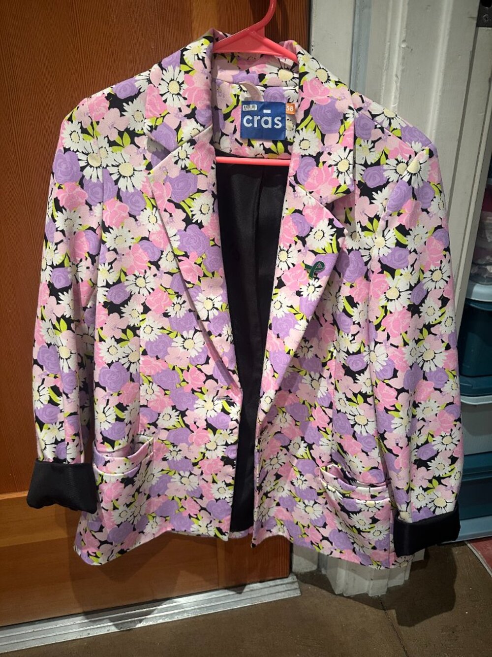 Floral bright blazer